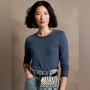 Banana Republic Slub Cotton-Modal Raglan T-Shirt